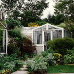 Here is the greenhouse next to the kitchen.
